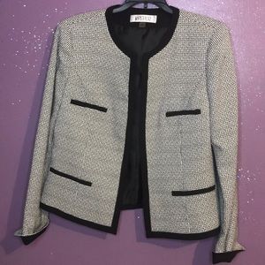 Black &white blazer